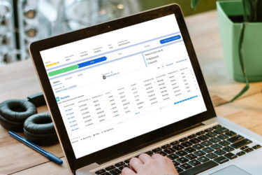 open laptop with renewal information